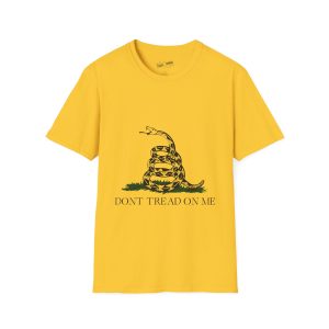 Gadsden Flag Dark Softstyle T-Shirt | Bold Independence Statement in Stylish Darkness