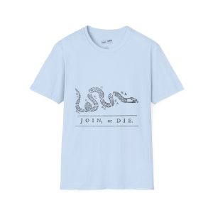 Join or Die Dark Softstyle T-Shirt | Revolutionary Symbolism Meets Modern Edge